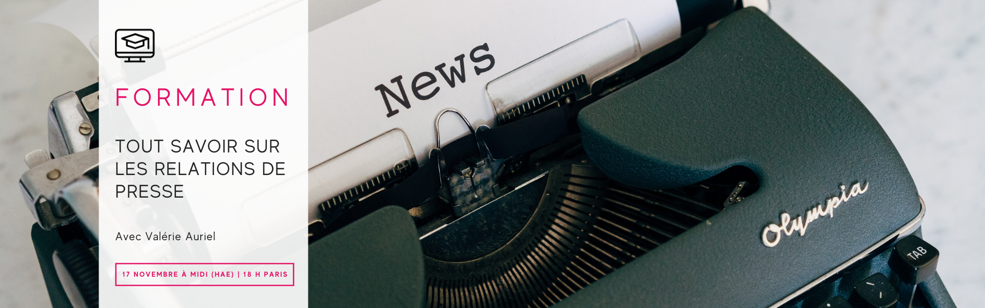 Novembre 2022 - Relations de presse